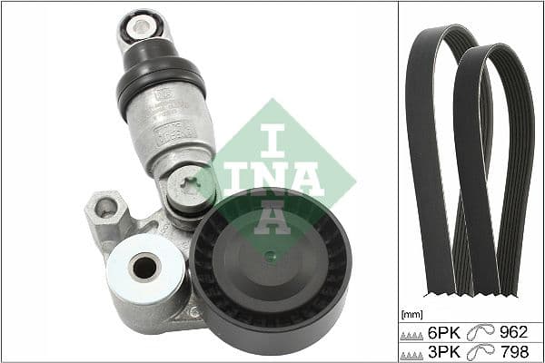 Set curea transmisie cu caneluri Schaeffler INA 529 0431 10