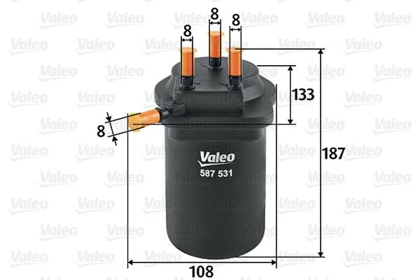 filtru combustibil VALEO 587531
