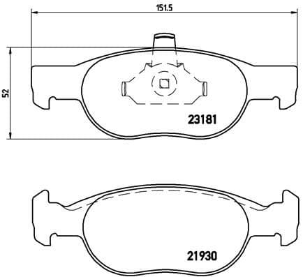 set placute frana,frana disc BREMBO PRIME LINE P 23 125