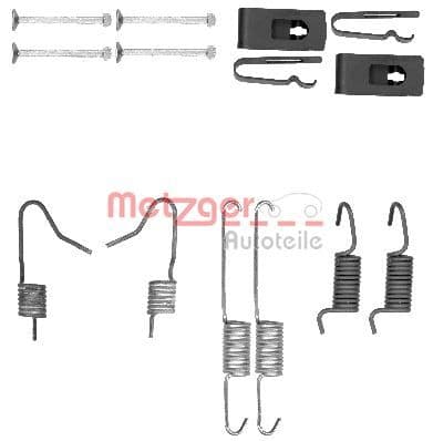 set accesorii, saboti frana parcare METZGER 105-0898