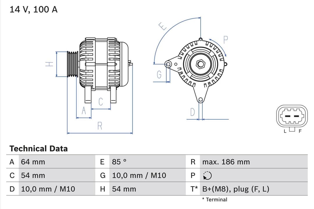 Generator / Alternator BOSCH 0 986 083 420