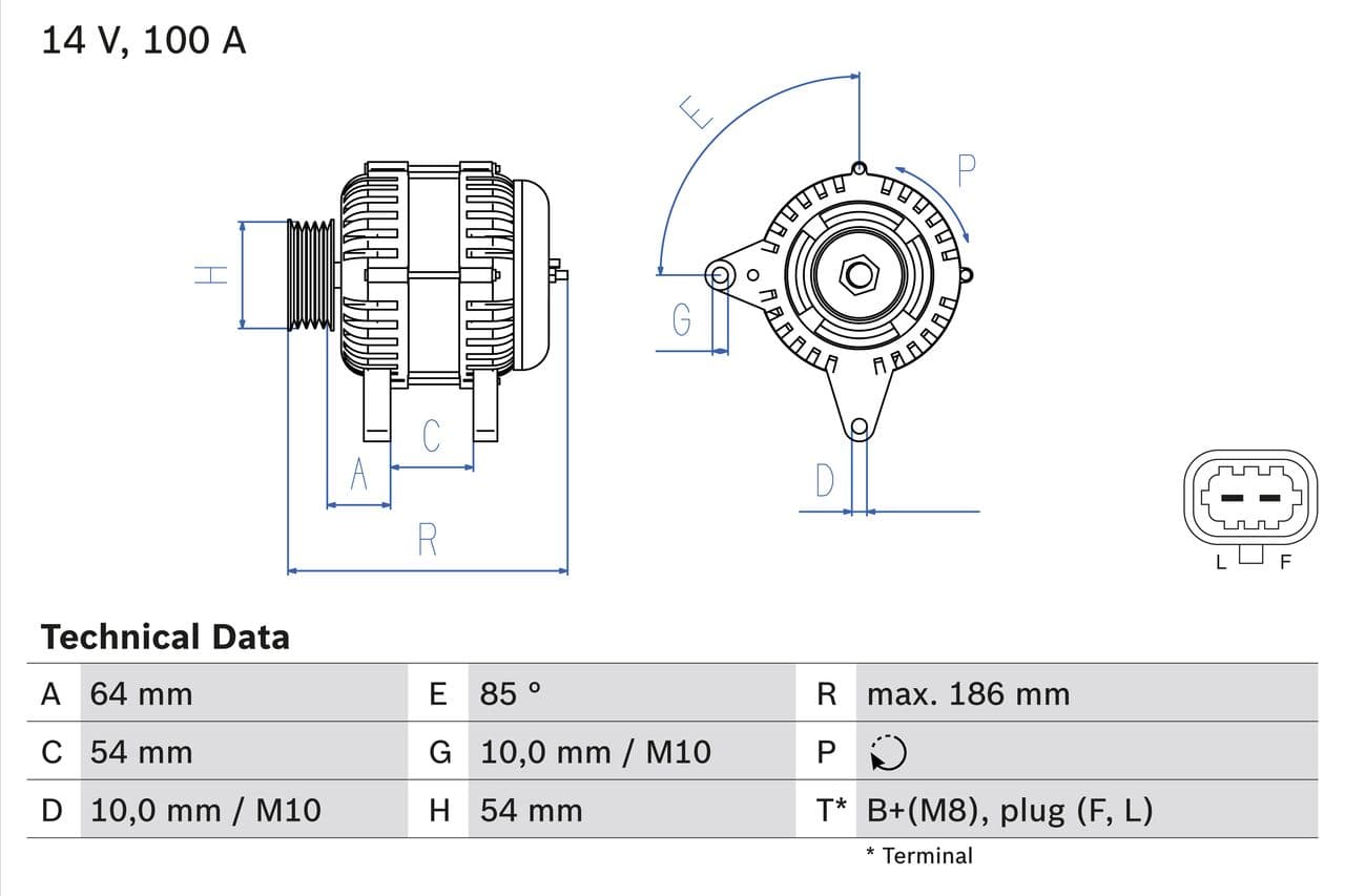 Generator / Alternator BOSCH 0 986 083 420
