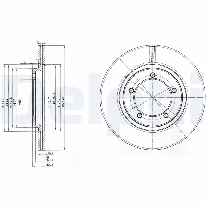 Disc frana DELPHI BG2534