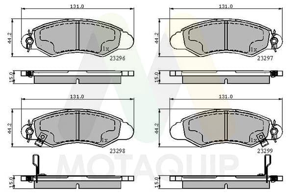 set placute frana,frana disc MOTAQUIP LVXL658