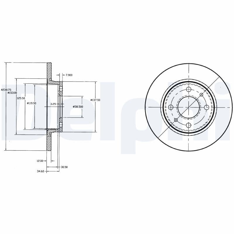 Disc frana DELPHI BG2466