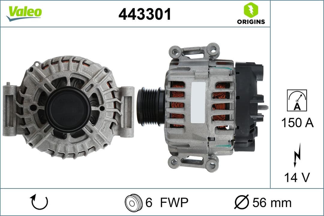 Generator / Alternator VALEO 443301
