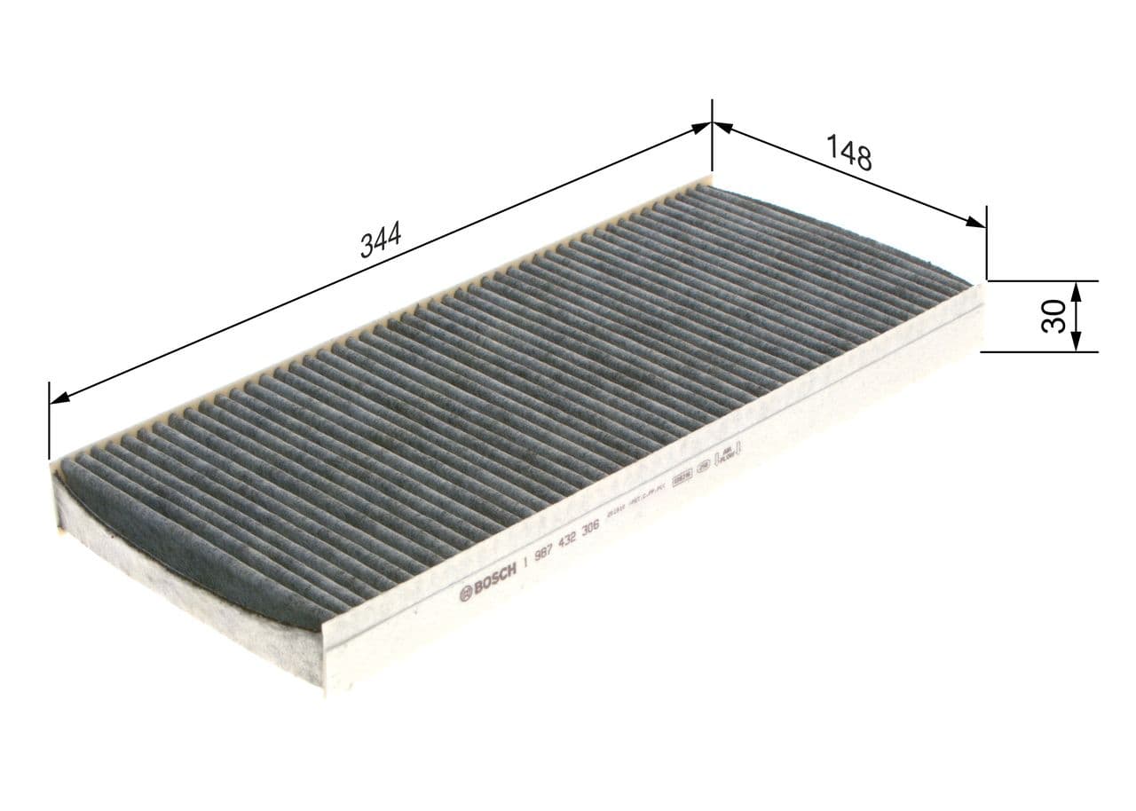 Filtru, aer habitaclu BOSCH 1 987 432 306