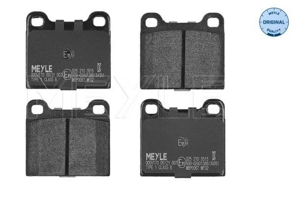 set placute frana,frana disc MEYLE -ORIGINAL: True to OE. 025 210 3515