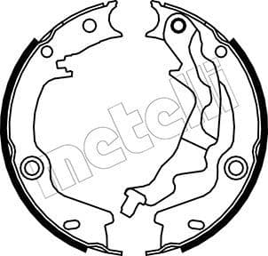 Set saboti frana, frana de mana METELLI 53-0187