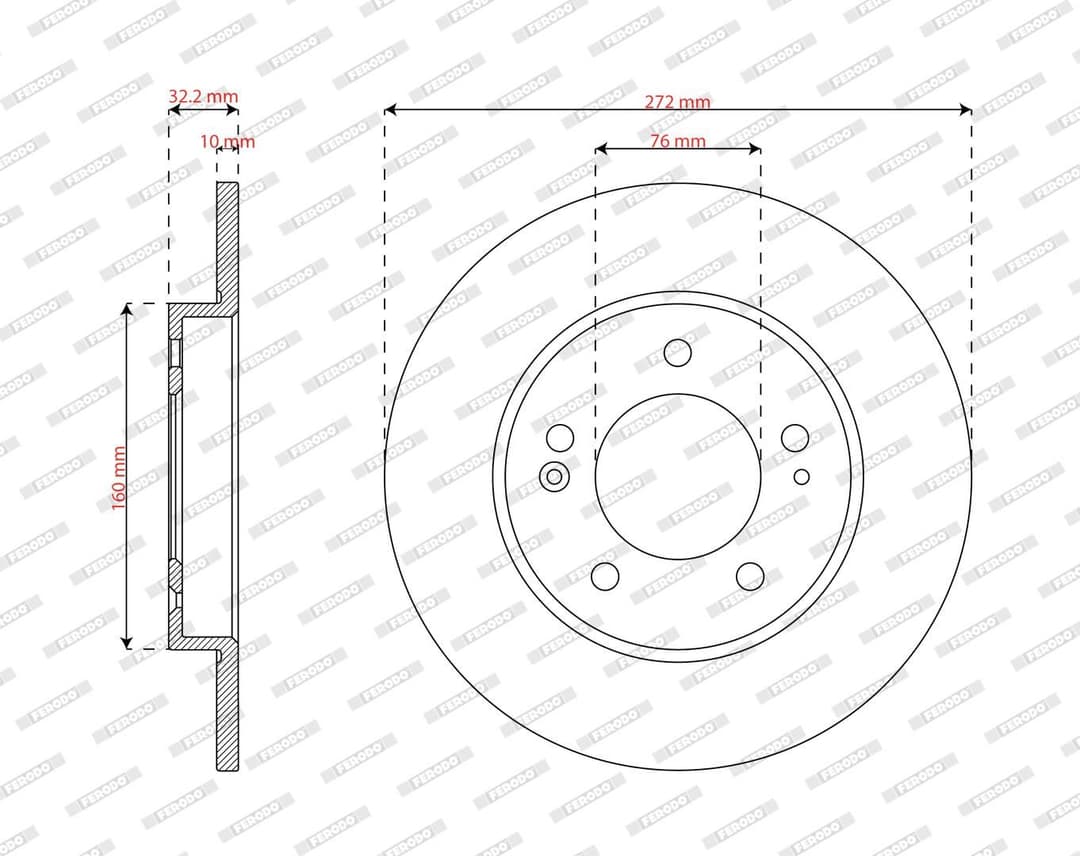 Disc frana FERODO PREMIER DDF2983C