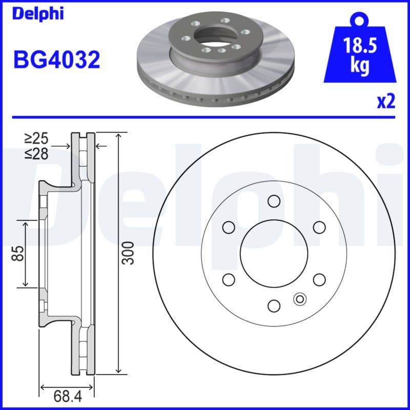 Disc frana DELPHI BG4032