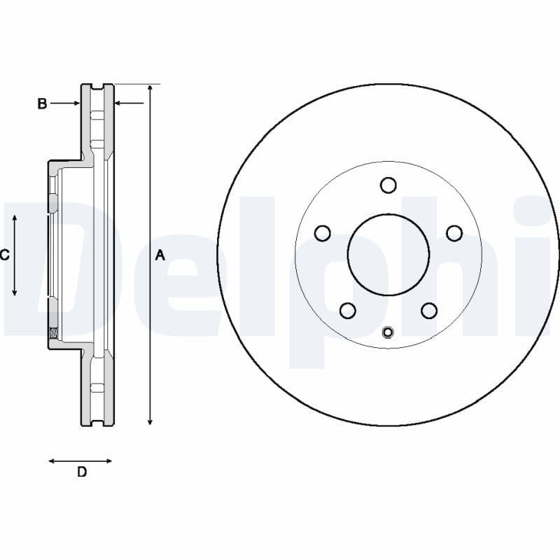 Disc frana DELPHI BG4712C