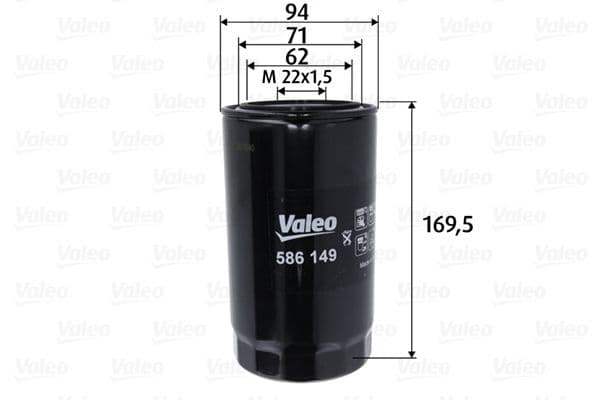 Filtru ulei VALEO 586149
