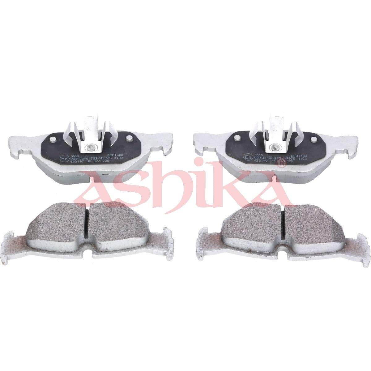 set placute frana,frana disc ASHIKA 51-00-00008