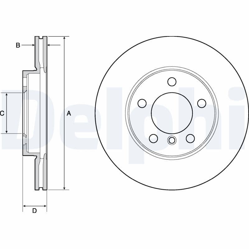 Disc frana DELPHI BG4668C