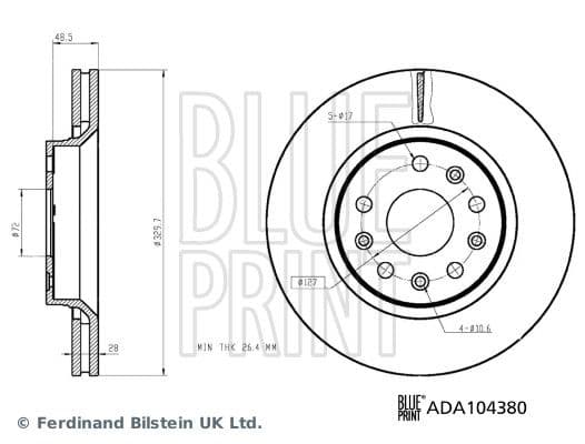 Disc frana BLUE PRINT ADA104380