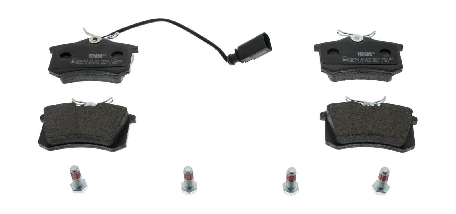 set placute frana,frana disc FERODO PREMIER ECO FRICTION FDB1481