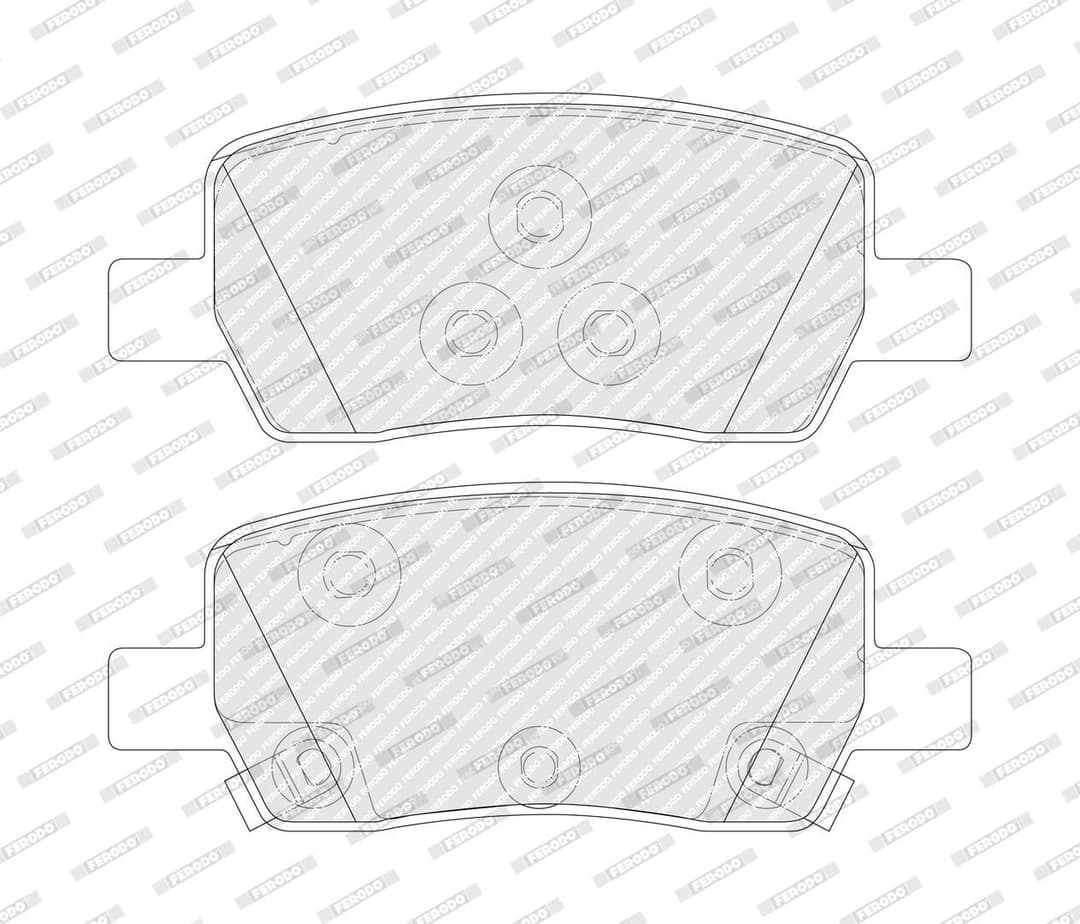 set placute frana,frana disc FERODO FDB5488