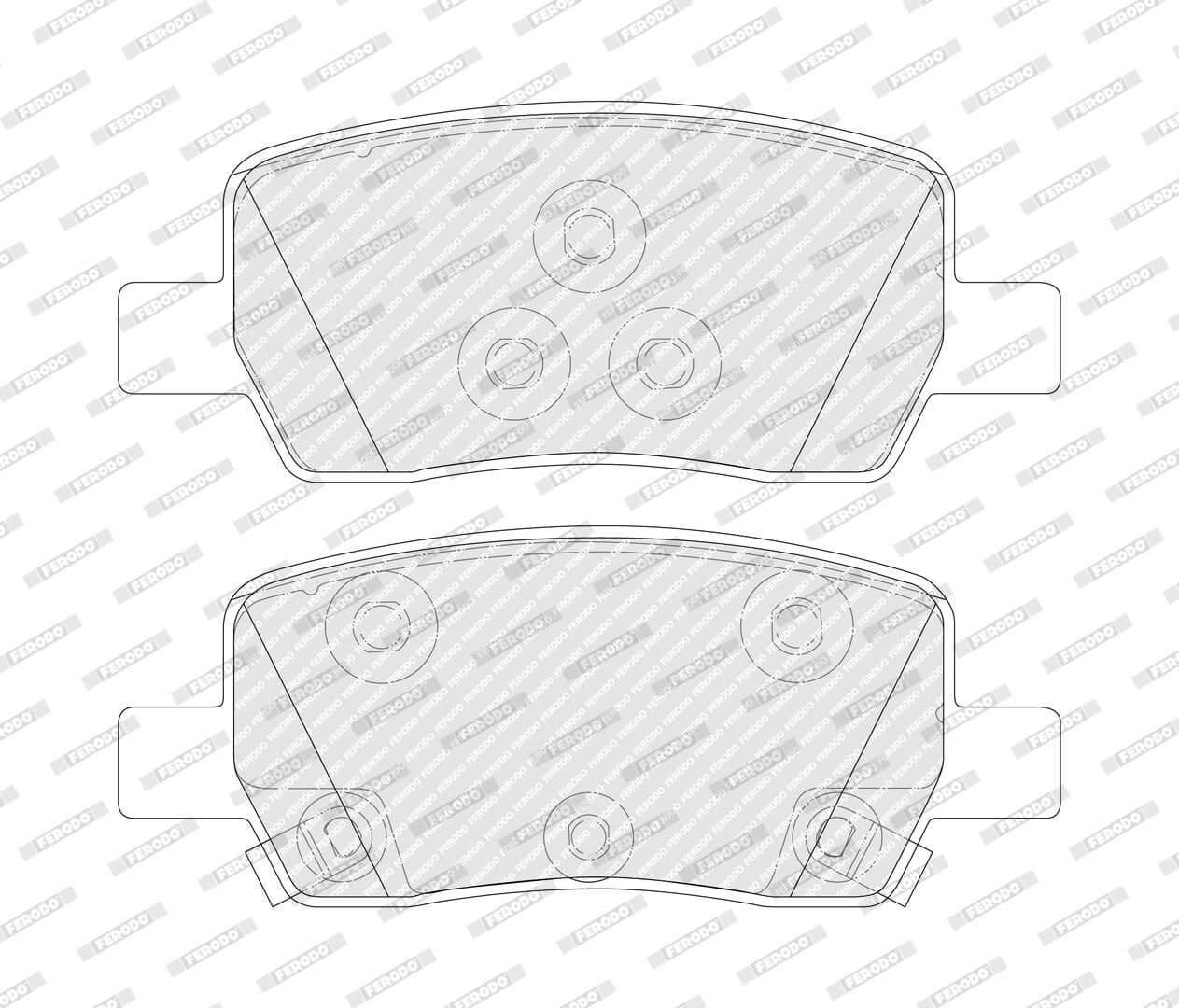 set placute frana,frana disc FERODO FDB5488