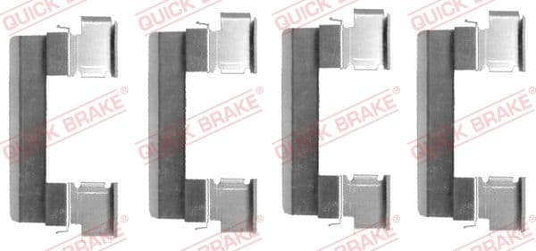 Set accesorii, placute frana QUICK BRAKE 109-1655