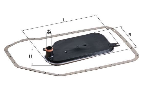 Filtru hidraulic, cutie de viteze automata MAHLE HX 84D