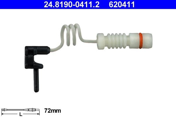 senzor de avertizare,uzura placute de frana ATE 24.8190-0411.2