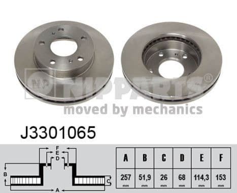 Disc frana NIPPARTS J3301065