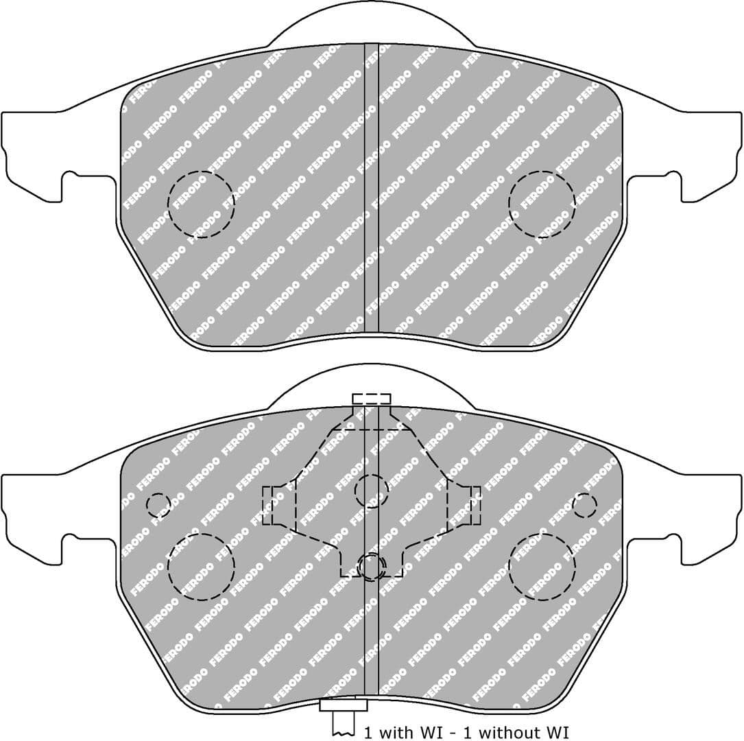 set placute frana,frana disc FERODO FDS1463