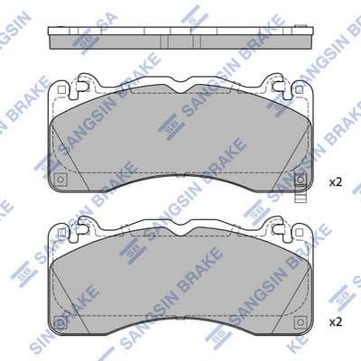 set placute frana,frana disc HI-Q SP4312
