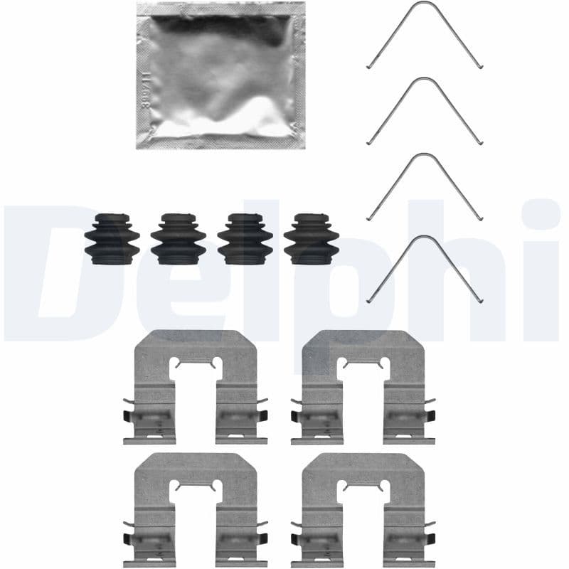 Set accesorii, placute frana DELPHI LX0716