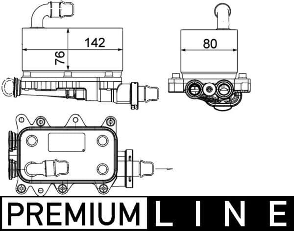 Radiator racire ulei, cutie de viteze automata MAHLE BEHR *** PREMIUM LINE *** CLC 18 000P