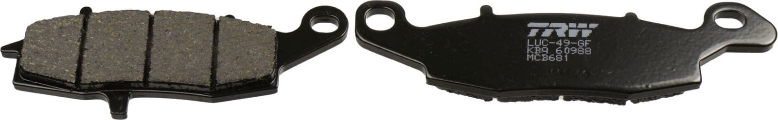 set placute frana,frana disc TRW MCB681