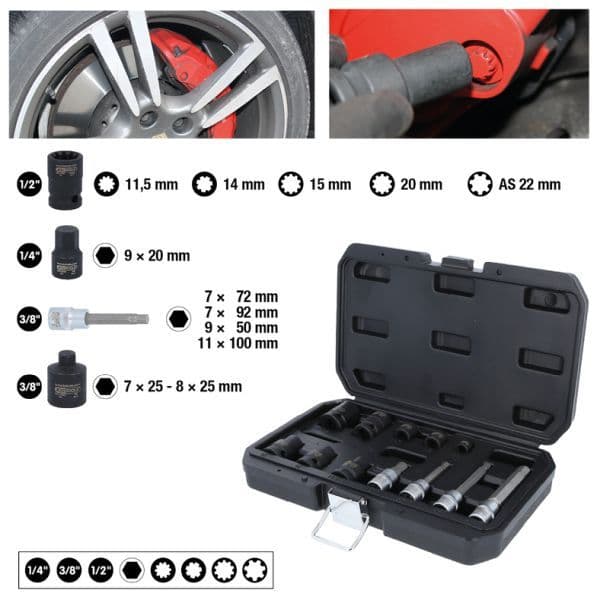 Cap chei tubulare etrier frana KS TOOLS 150.2400