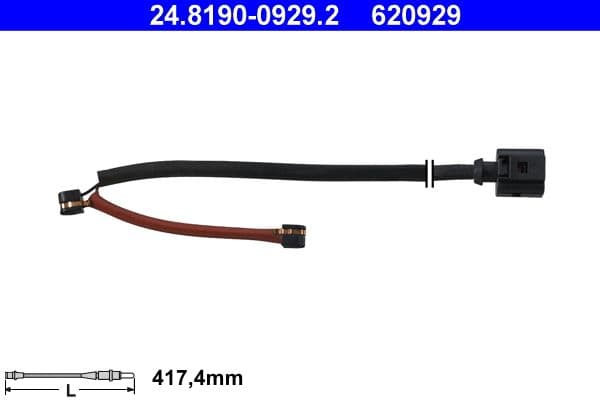 senzor de avertizare,uzura placute de frana ATE 24.8190-0929.2