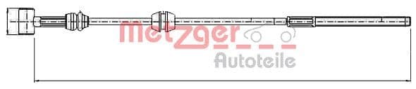 Cablu, frana de parcare METZGER 11.5760