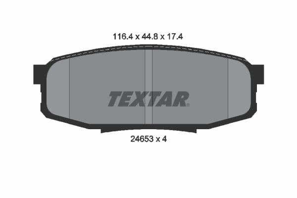 set placute frana,frana disc TEXTAR 2465301