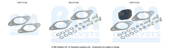 Set montaj, filtru funingine/particule BM CATALYSTS FK11111