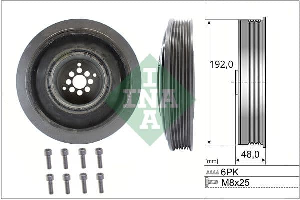Fulie curea, arbore cotit Schaeffler INA 544 0102 20