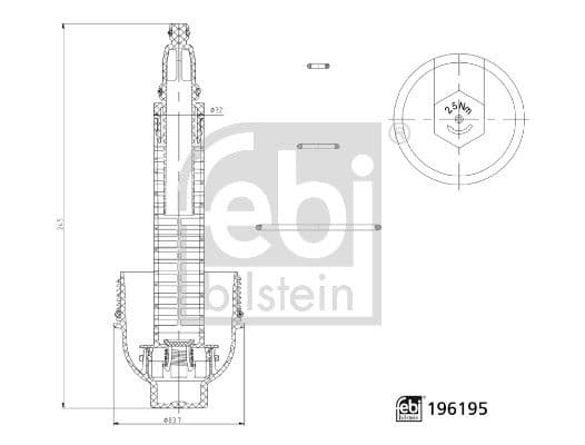 Capac, carcasa filtru ulei FEBI BILSTEIN febi Plus 196195