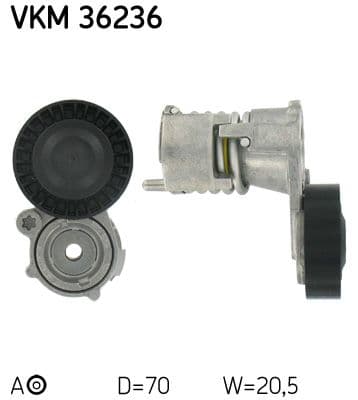 Intinzator curea, curea distributie SKF VKM 36236