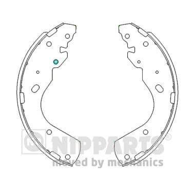 Set saboti frana NIPPARTS J3503051