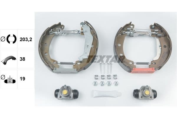 Set saboti frana TEXTAR Shoe Kit Pro 84049501