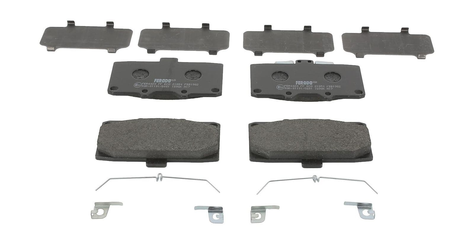 set placute frana,frana disc FERODO FDB1982