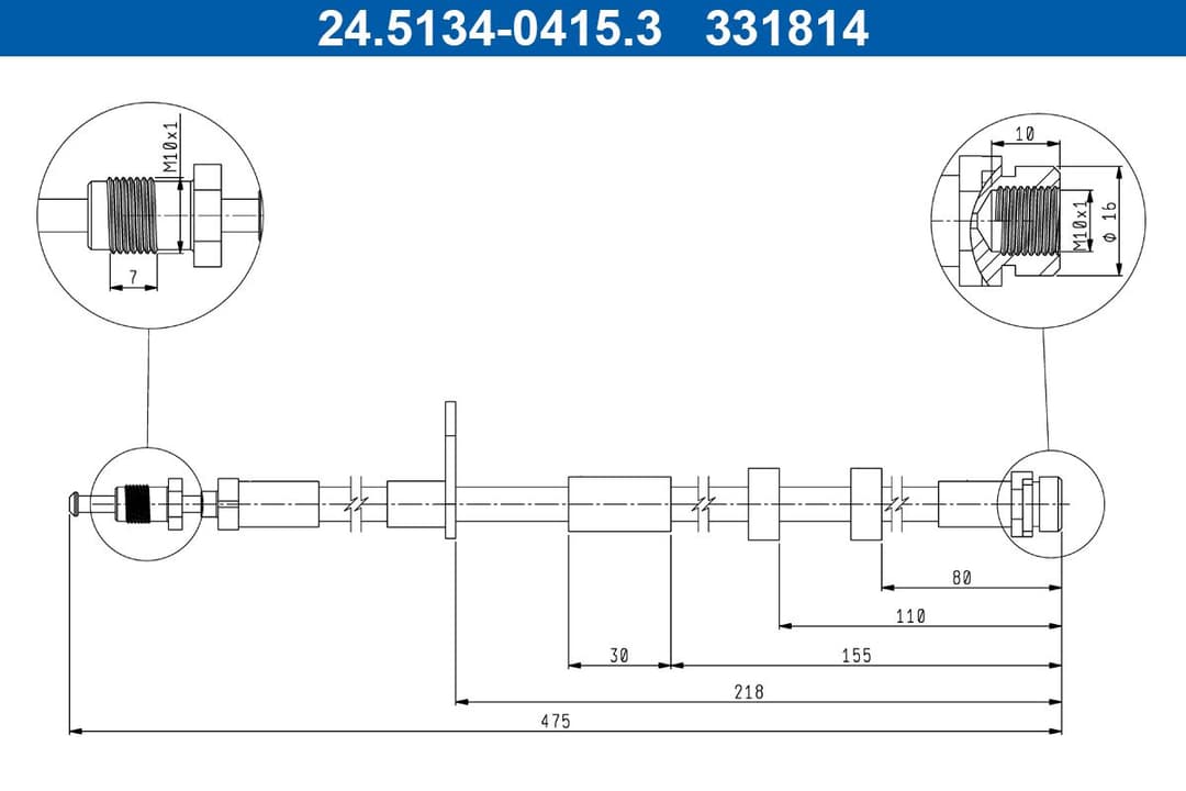 Furtun frana ATE 24.5134-0415.3