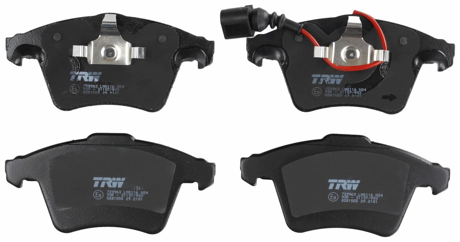 set placute frana,frana disc TRW GDB1555