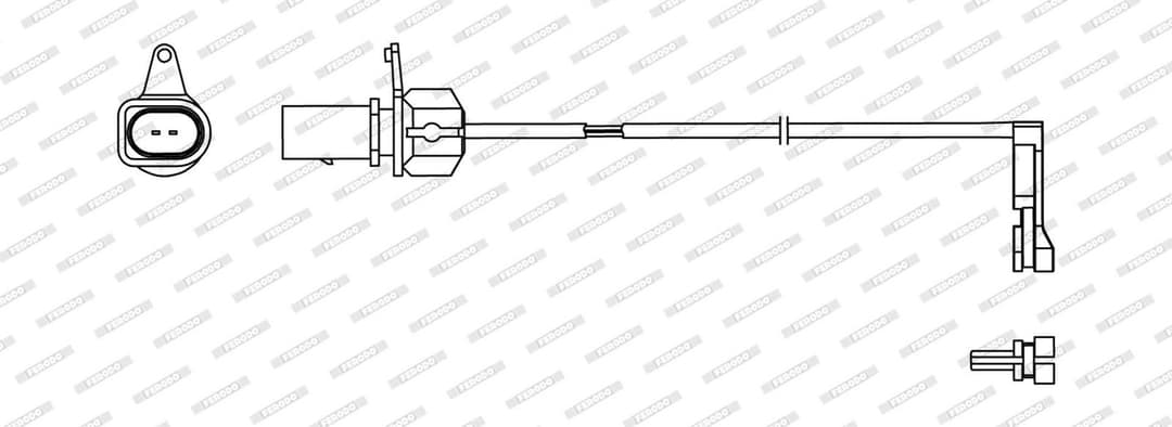 senzor de avertizare,uzura placute de frana FERODO FWI519