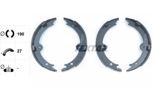 Set saboti frana, frana de mana TEXTAR 91074000