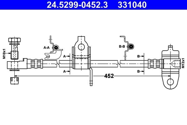 Furtun frana ATE 24.5299-0452.3