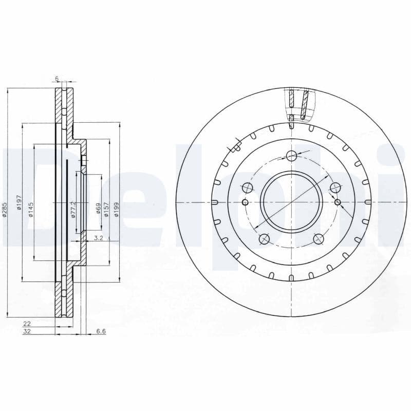 Disc frana DELPHI BG3814