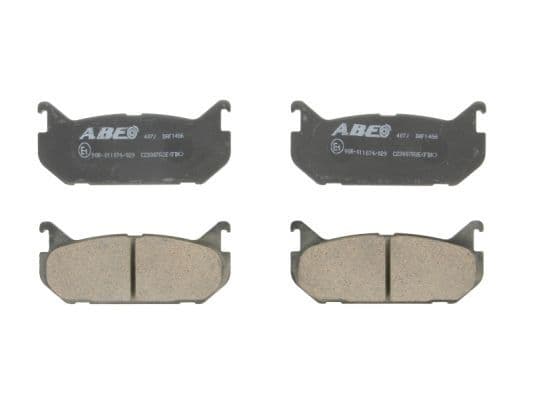set placute frana,frana disc ABE C23007ABE